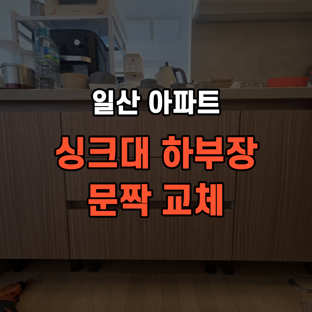 일산 아파트 싱크대 문짝 교체 진행 방식