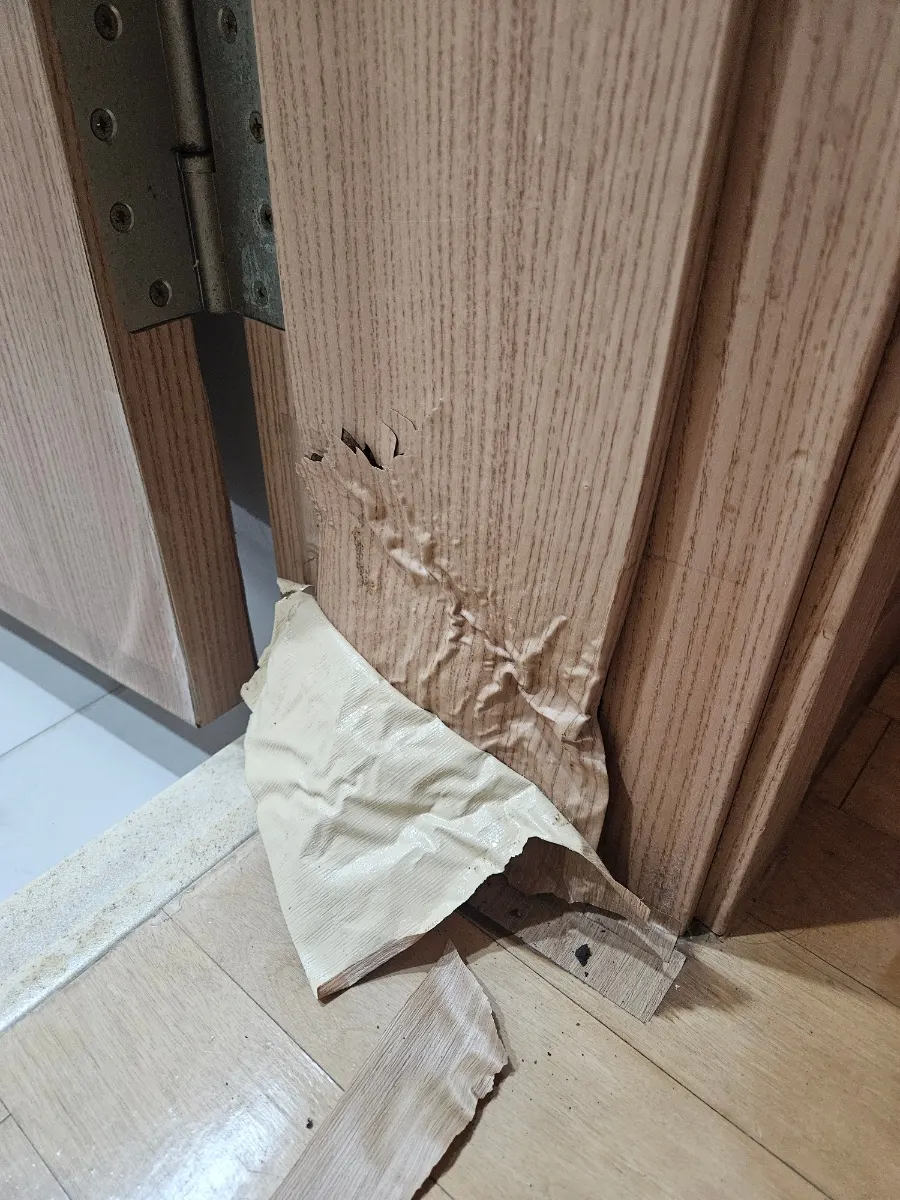 썩은 욕실문틀 부분교체 새것처럼 복원하기 3